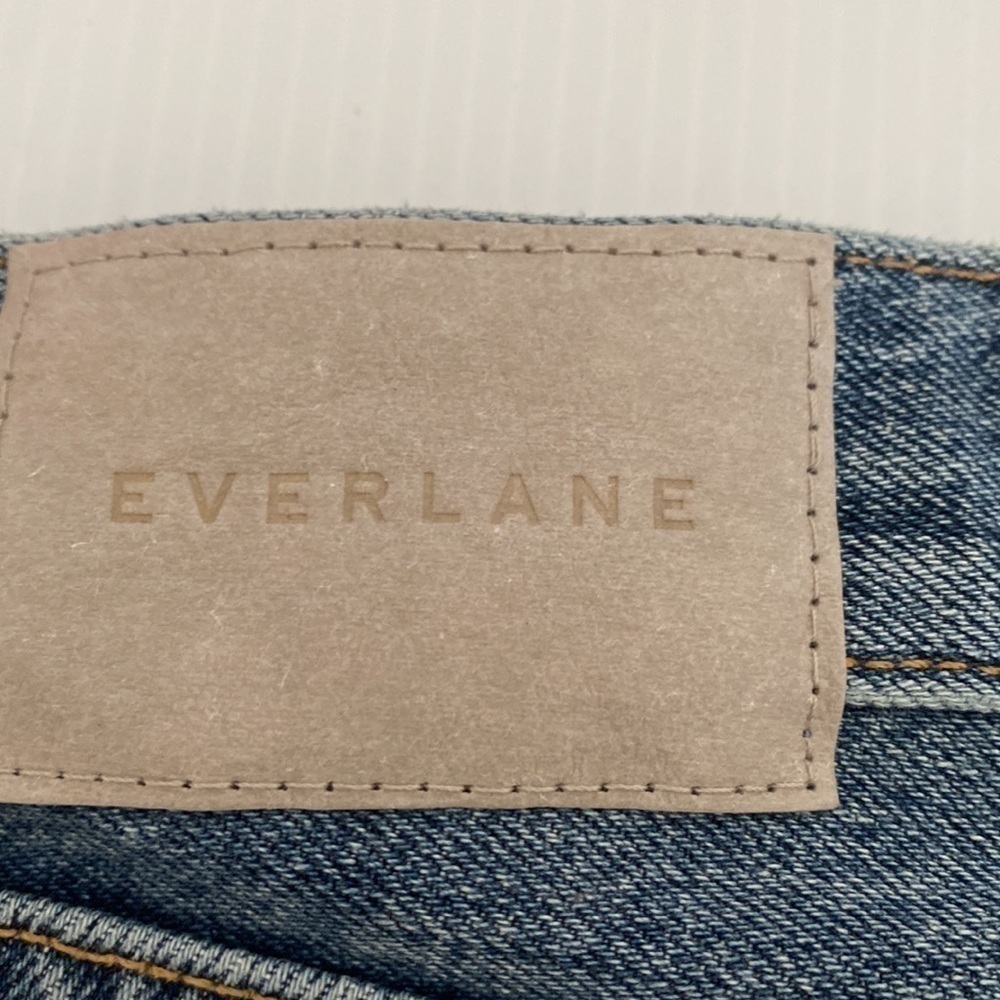 Everlane  Denim High Rise Button Fly Shorty Shorts NWT - Picture 3 of 5